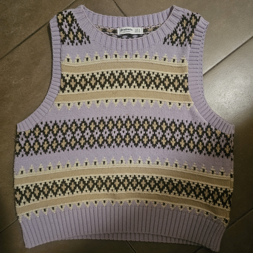 Purple Knit Vest